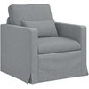 Sofa 2 pcs Šviesiai pilka Metalas