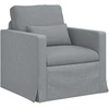Sofa 2 pcs Šviesiai pilka Metalas