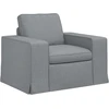 Sofa 2 pcs Šviesiai pilka Metalas