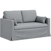 Sofa 2 pcs Šviesiai pilka Metalas