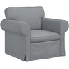 Sofa 2 pcs Šviesiai pilka Metalas