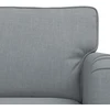 Sofa 2 pcs Šviesiai pilka Metalas