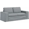 Sofa 2 pcs Šviesiai pilka Metalas