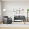Sofa Sofos komplektas 2 pcs Tamsiai pilka 156 x 82 x 85 cm Audinys