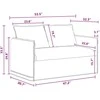 Sofa Sofos komplektas 2 pcs Tamsiai pilka 136 x 82 x 85 cm Audinys