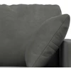 Sofa 2 pcs Tamsiai pilka 228 x 78 x 80 cm Aksomas