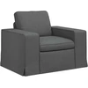 Sofa 2 pcs Tamsiai pilka Metalas
