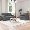 Sofa 2 pcs Tamsiai pilka Metalas
