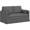 Sofa 2 pcs Tamsiai pilka Metalas