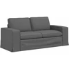 Sofa 2 pcs Tamsiai pilka Metalas