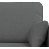 Sofa 2 pcs Tamsiai pilka Metalas