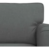 Sofa 2 pcs Tamsiai pilka Metalas