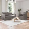Sofa 2 pcs Taupe Metalas