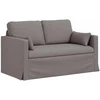 Sofa 2 pcs Taupe Metalas