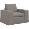 Sofa 2 pcs Taupe Metalas