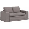 Sofa 2 pcs Taupe Metalas