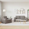 Sofa 2 pcs Taupe Metalas