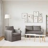 Sofa 2 pcs Taupe Metalas