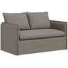 Sofa 2 pcs Taupe Metalas