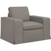 Sofa 2 pcs Taupe Metalas