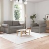 Sofa 2 pcs Taupe Metalas