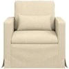 Fotelis Sofa 60cm Kreminė Metalas