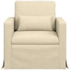 Fotelis Sofa 60cm Kreminė Metalas