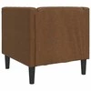 Sofa Chesterfield krėslas, rudos spalvos, dirbtinė versta oda