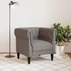 Sofa Chesterfield krėslas, taupe spalvos, audinys