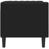 Sofa Chesterfield sofos kėdė juoda dirbtinė oda