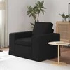 Fotelis Sofa Juoda 102 x 80 x 82 cm Metalas