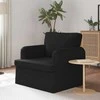 Fotelis Sofa Juoda 142 x 80 x 85 cm Metalas