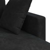 Sofa Juoda 198 x 134 x 80 cm Aksomas