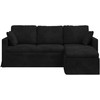 Sofa Juoda 198 x 134 x 80 cm Aksomas