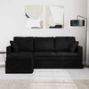 Sofa Juoda 198 x 134 x 80 cm Aksomas