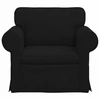 Fotelis Sofa Juoda 215 x 82 x 80 cm Metalas