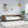 Sofa, kapučino spalvos, 80x200cm, dirbtinė oda