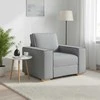 Sofa-kėdė, šviesiai pilka, 100x78x84 cm, audinys