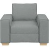 Sofa-kėdė, šviesiai pilka, 100x78x84 cm, audinys