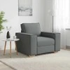 Sofa-kėdė, tamsiai pilka, 100x78x84 cm, audinys