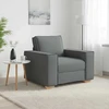 Sofa-kėdė, tamsiai pilka, 100x78x84 cm, audinys