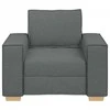 Sofa-kėdė, tamsiai pilka, 100x78x84 cm, audinys