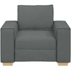 Sofa-kėdė, tamsiai pilka, 100x78x84 cm, audinys
