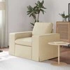 Fotelis Sofa Kreminė 102 x 80 x 82 cm Metalas