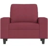 Sofa Krėslas, raudonojo vyno spalvos, 60cm, audinys