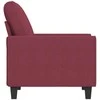 Sofa Krėslas, raudonojo vyno spalvos, 60cm, audinys
