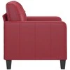 Sofa Krėslas, raudonojo vyno spalvos, 60cm, dirbtinė oda