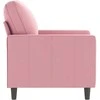 Sofa Krėslas, rožinės spalvos, 60cm, aksomas