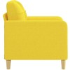 Sofa Krėslas, šviesiai geltonos spalvos, 60cm, audinys