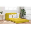 Sofa lova Saulėgrąžų geltona 124 x 71 x 78 cm Aksomas